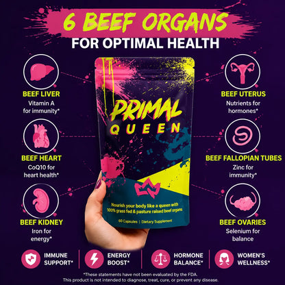 Primal Queen: Beef Organ Superfood Supplement for Women