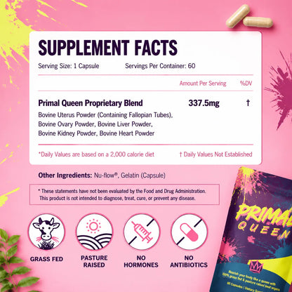 Primal Queen: Beef Organ Superfood Supplement for Women